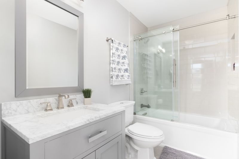 Walk-In Shower with Sliding Door